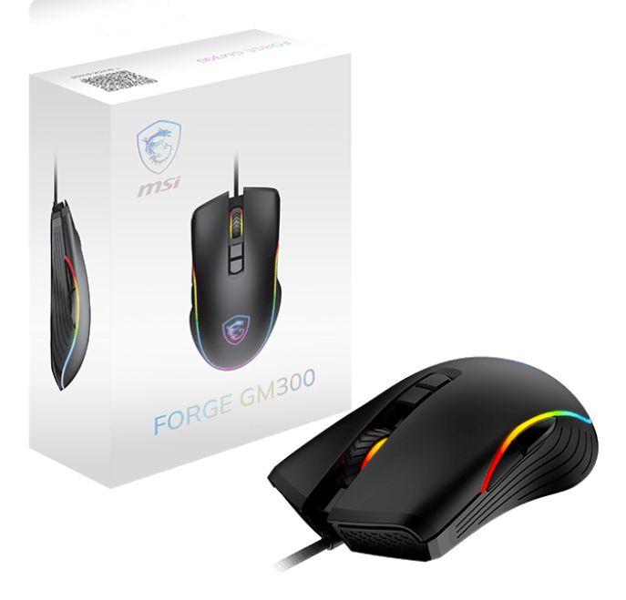Rato MSI FORGE GM300 (Ambidestro - 7200 DPI - Ótico - Preto) — miniatura 5