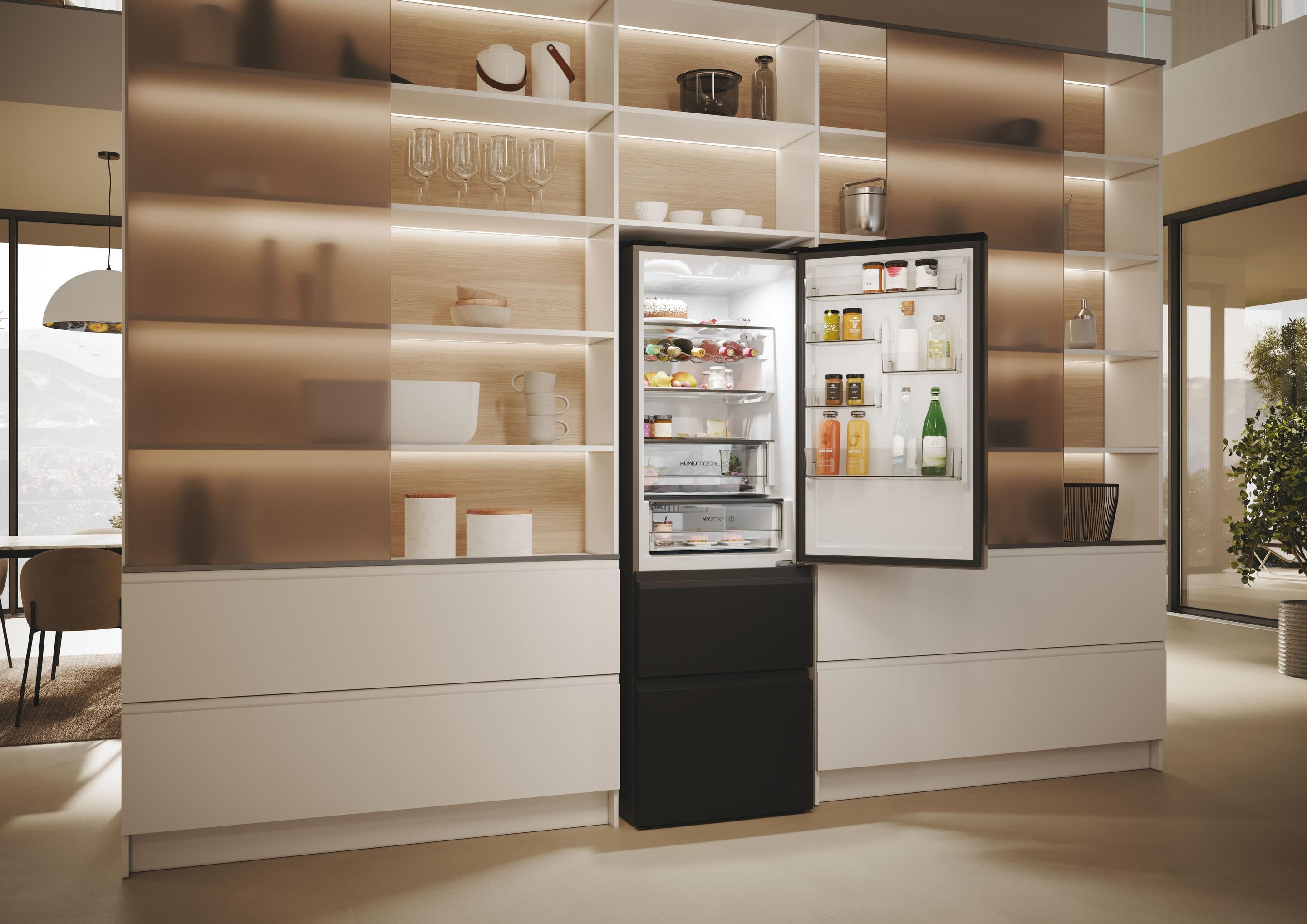 Frigorífico Combinado Independente HAIER HTW5618DNPT (360 l - hOn - 185x59,5x66,7 cm - Preto) — miniatura 14