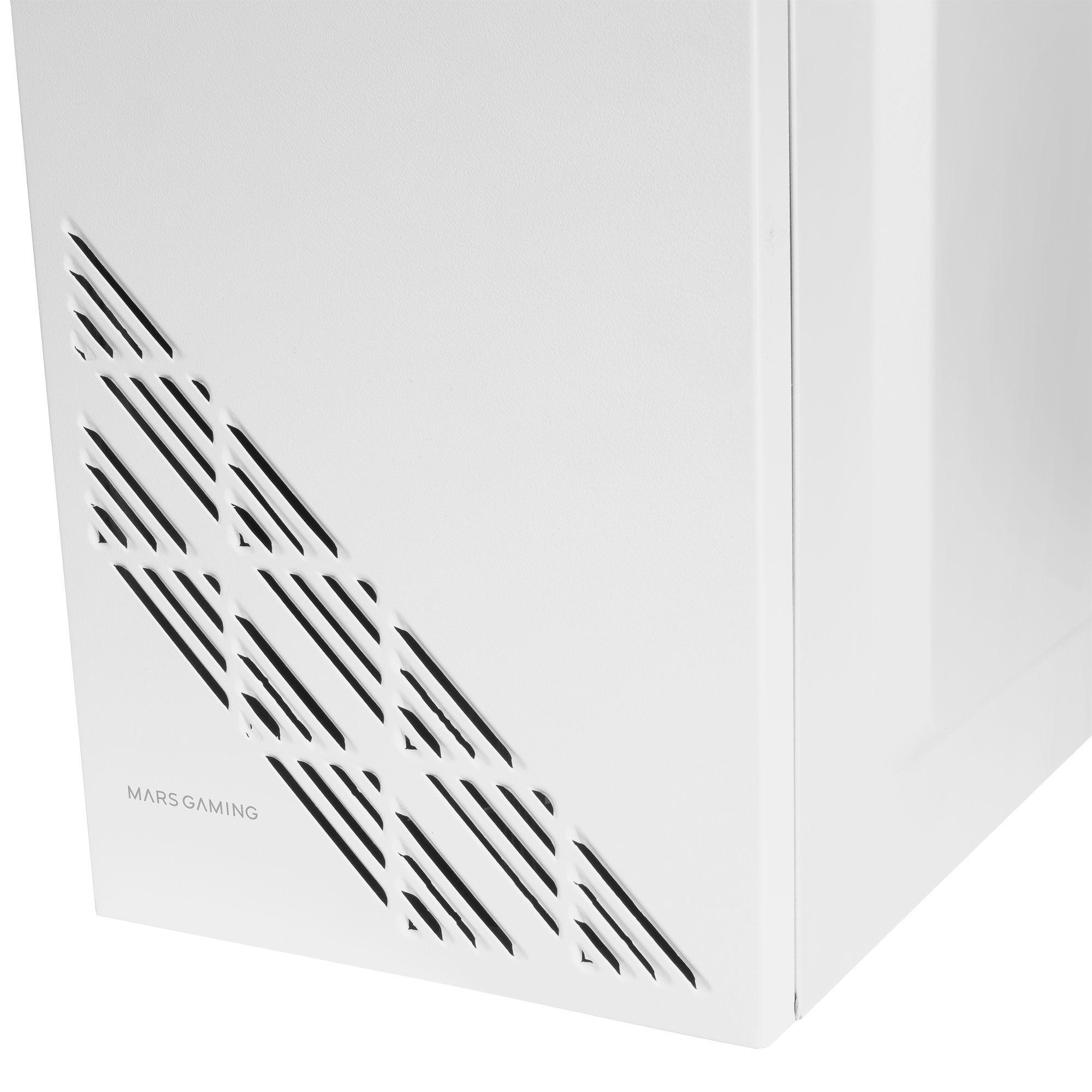 Caixa PC MARS GAMING MC100 (ATX, micro ATX, Mini-ITX - 2.5" - Mini-ITX, ATX - Branco) — miniatura 5