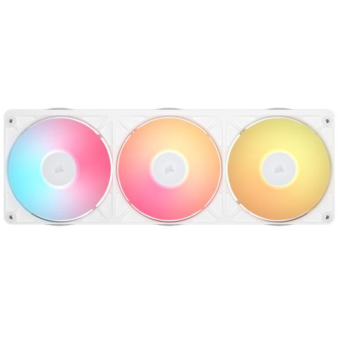 Conjunto de Ventoinhas para Caixa PC CORSAIR iCUE LINK RX360 II Unified Frame RGB (RGB - Branco) — miniatura 2