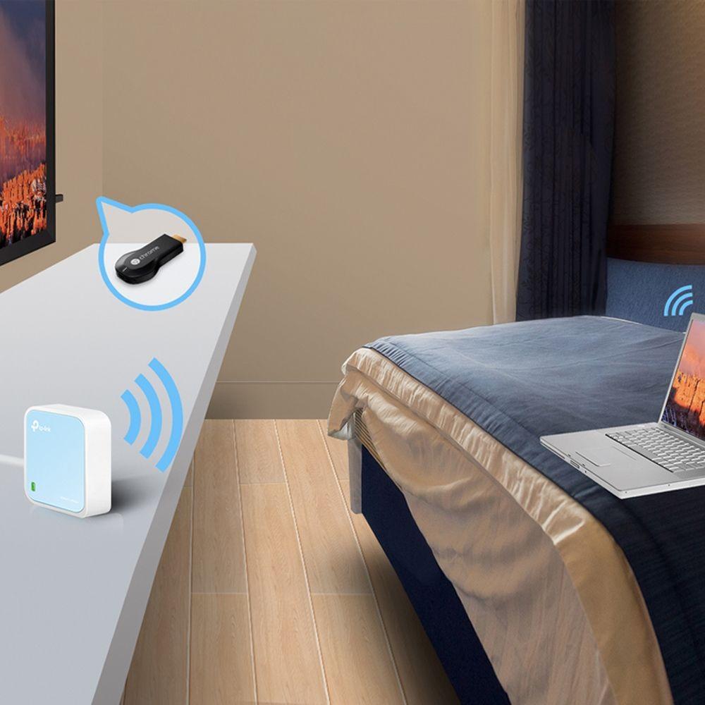Router Portátil TP-LINK TL-WR802N (Wi-Fi 4 - 300 Mbit/s - Banda única - Branco e Azul) — miniatura 6