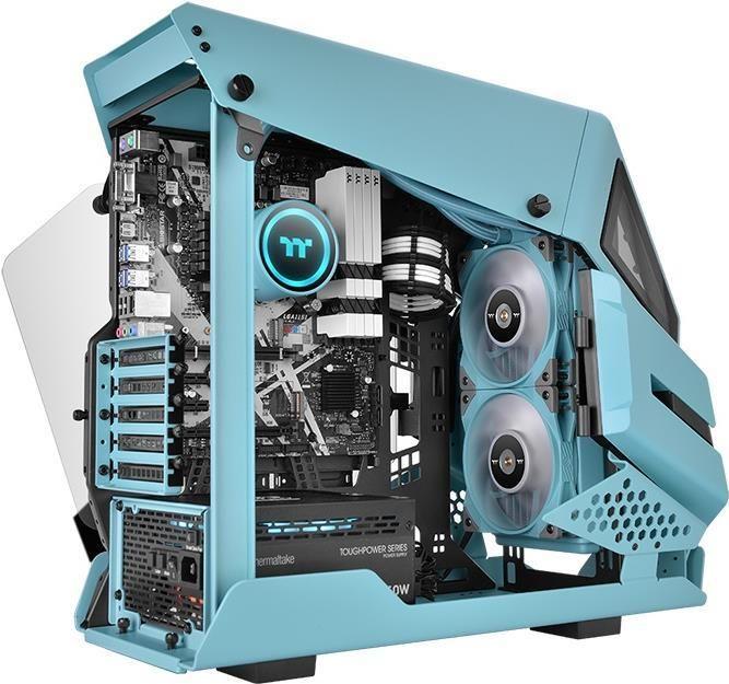 Sistema de Refrigeração Líquida AIO THERMALTAKE TOUGHLiquid 240 ARGB Sync (12 cm - 2 ventoinhas - 2000 RPM - Turquesa)