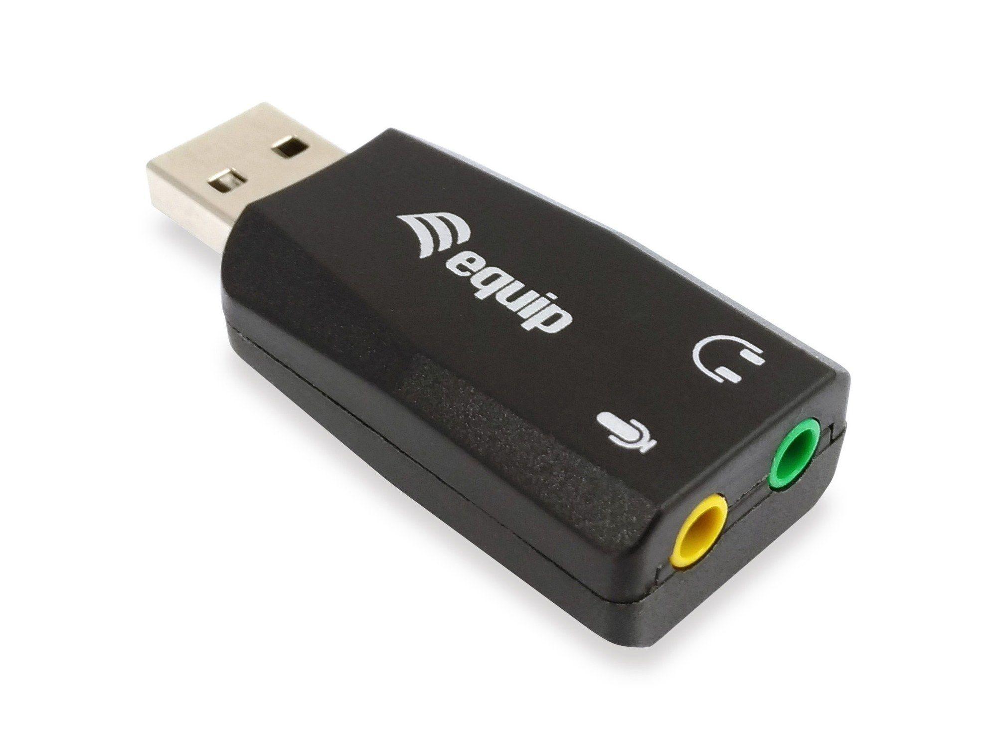 Placa de Som USB EQUIP 245320 (Preto)