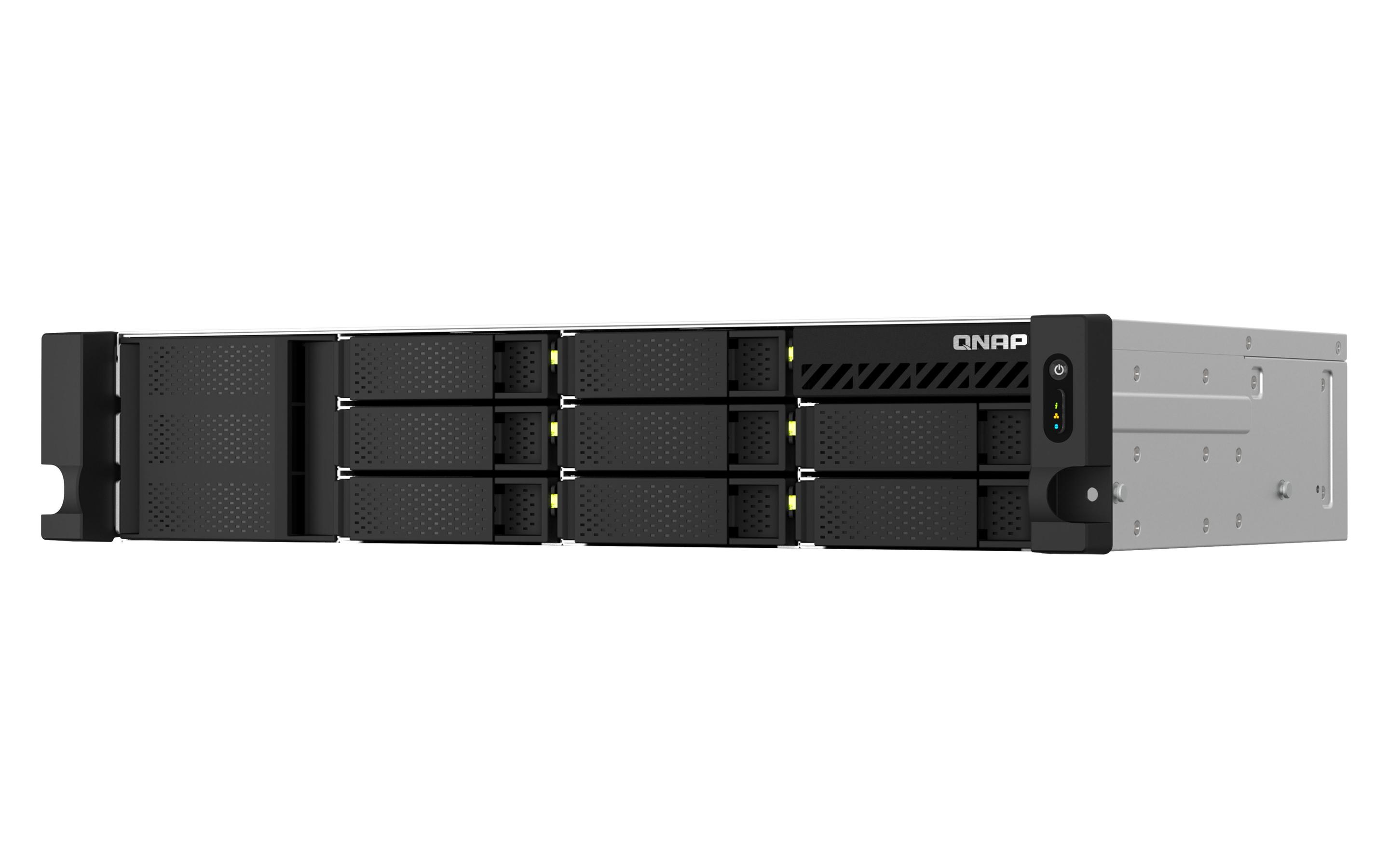 NAS QNAP TS-864eU-RP-8G (Serial ATA III - 8 GB - 8 baias - Preto), miniatura 6