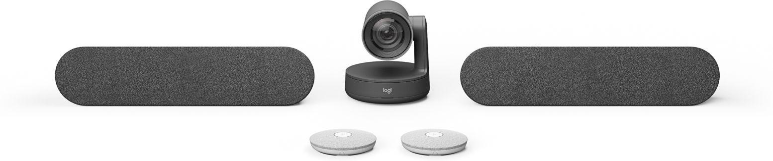 Sistema de Videoconferência em Grupo LOGITECH Rally Plus (Grafite)