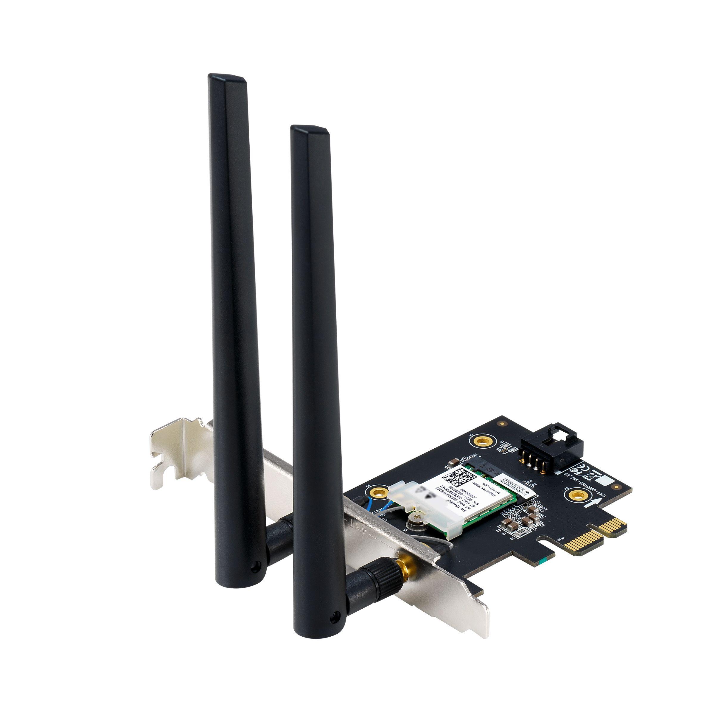 Placa de Rede PCIe ASUS PCE-BE6500 (Wi-Fi 7 - 2882 Mbit/s - Tri-band - Preto e Inox) — miniatura 2