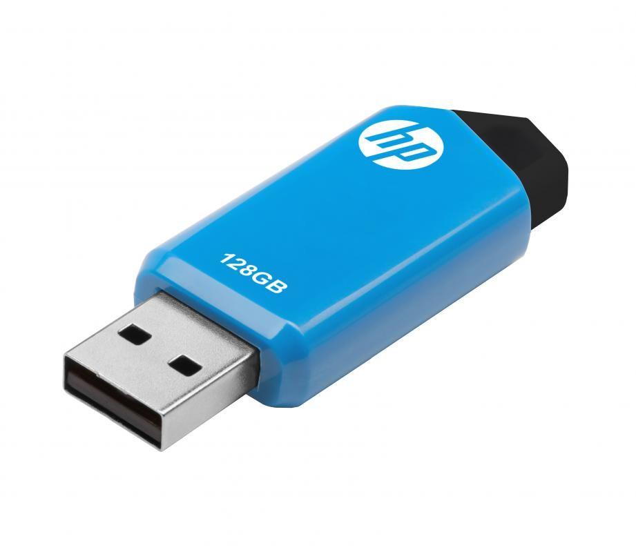 Pen USB HP V150W (Deslizante - USB Type-A - 14 MB/s - Preto e Azul), miniatura 2