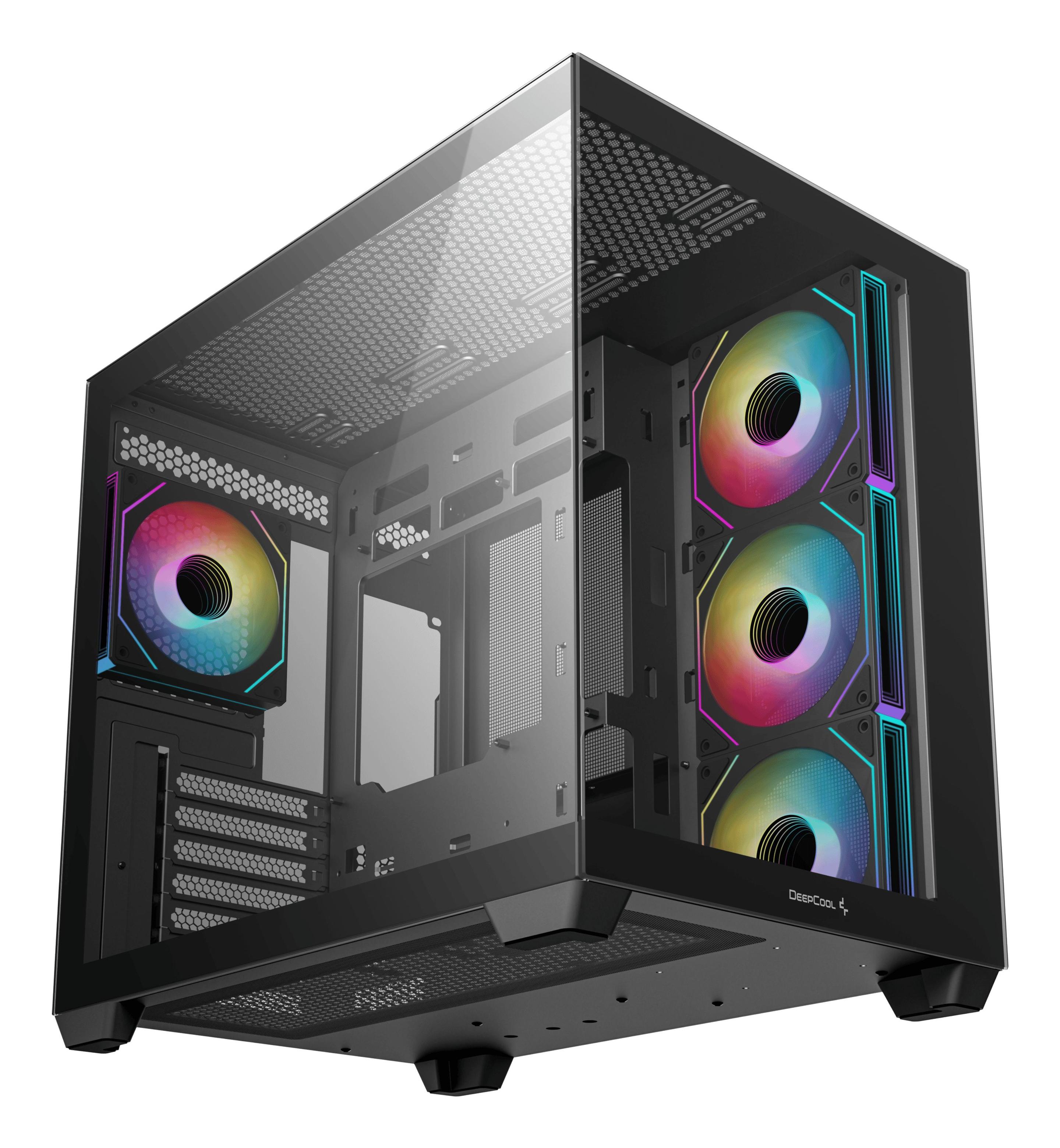 Caixa PC DEEPCOOL CG530 4F (ATX, ITX, micro ATX - ATX e PS2 - Midi Tower - Preto) — miniatura 3