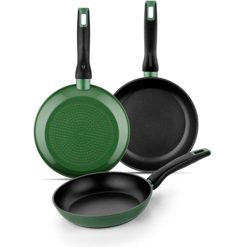 Conjunto de Frigideiras MONIX FOREST M501236 (Alumínio forjado - 18 cm, 22 cm e 26 cm)