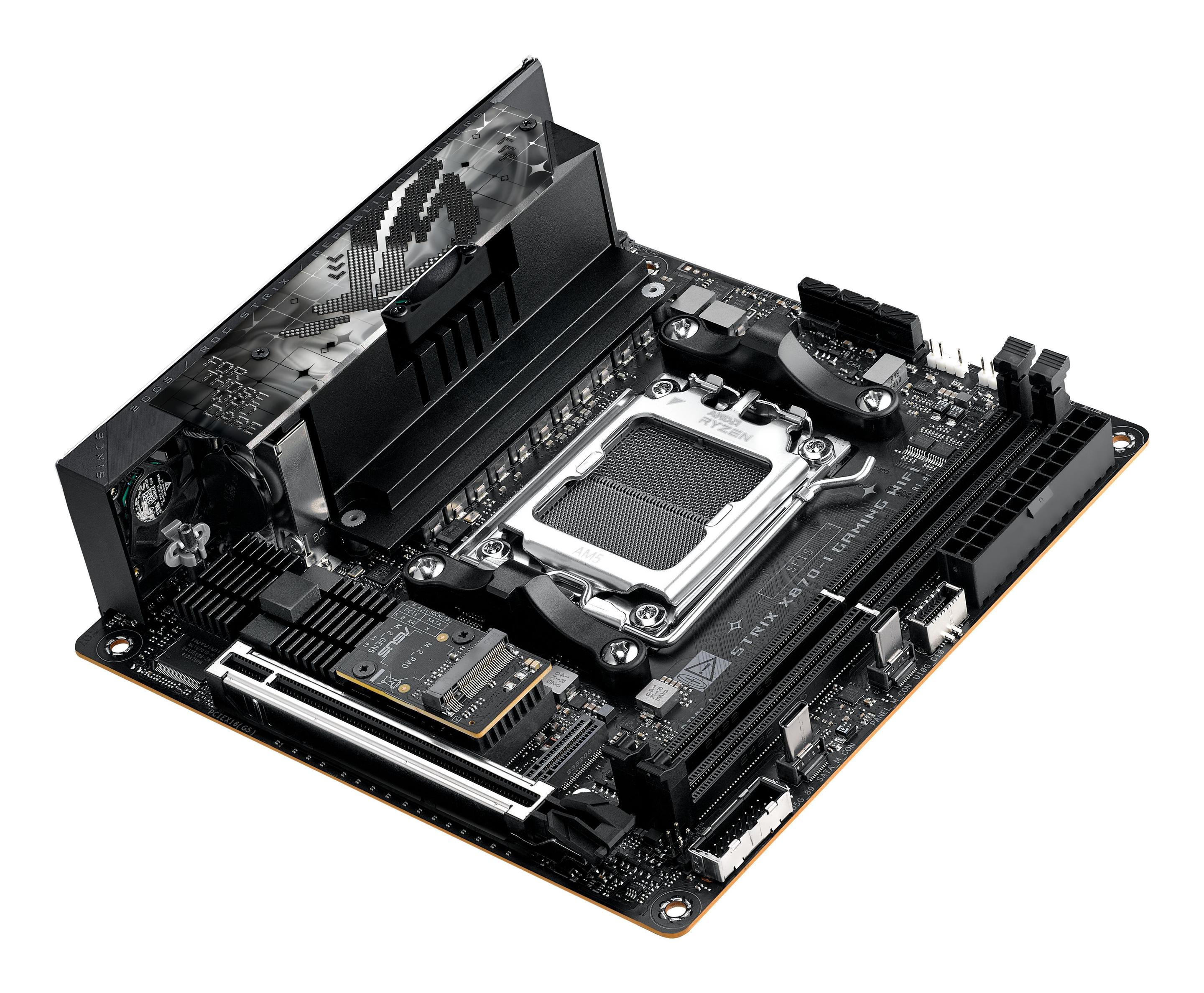 Motherboard ASUS ROG Strix X870-I Gaming WiFi (AM5 - Mini-ITX - Duplo canal - Preto), miniatura 16