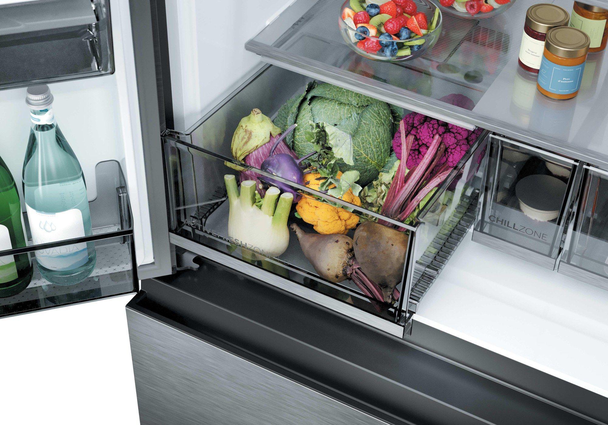 Frigorífico Americano Independente HAIER HFR59F18CWMM (700 L - hOn - 182,5x90,5x73,8 cm - Inox/Platina), miniatura 8