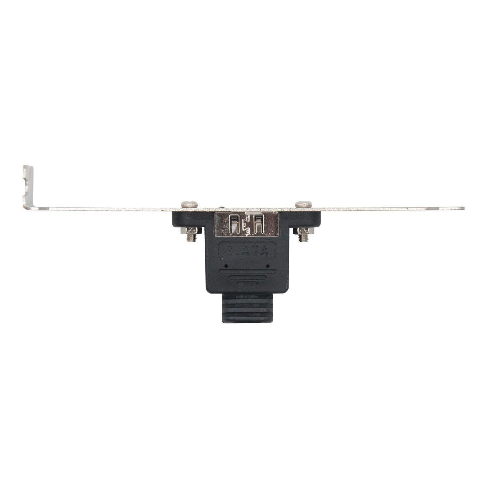 Adaptador SATA para eSATA NANOCABLE 10.18.0501-OEM (SATA Fêmea para eSATA Fêmea - 0,5 m - Preto e Inox)