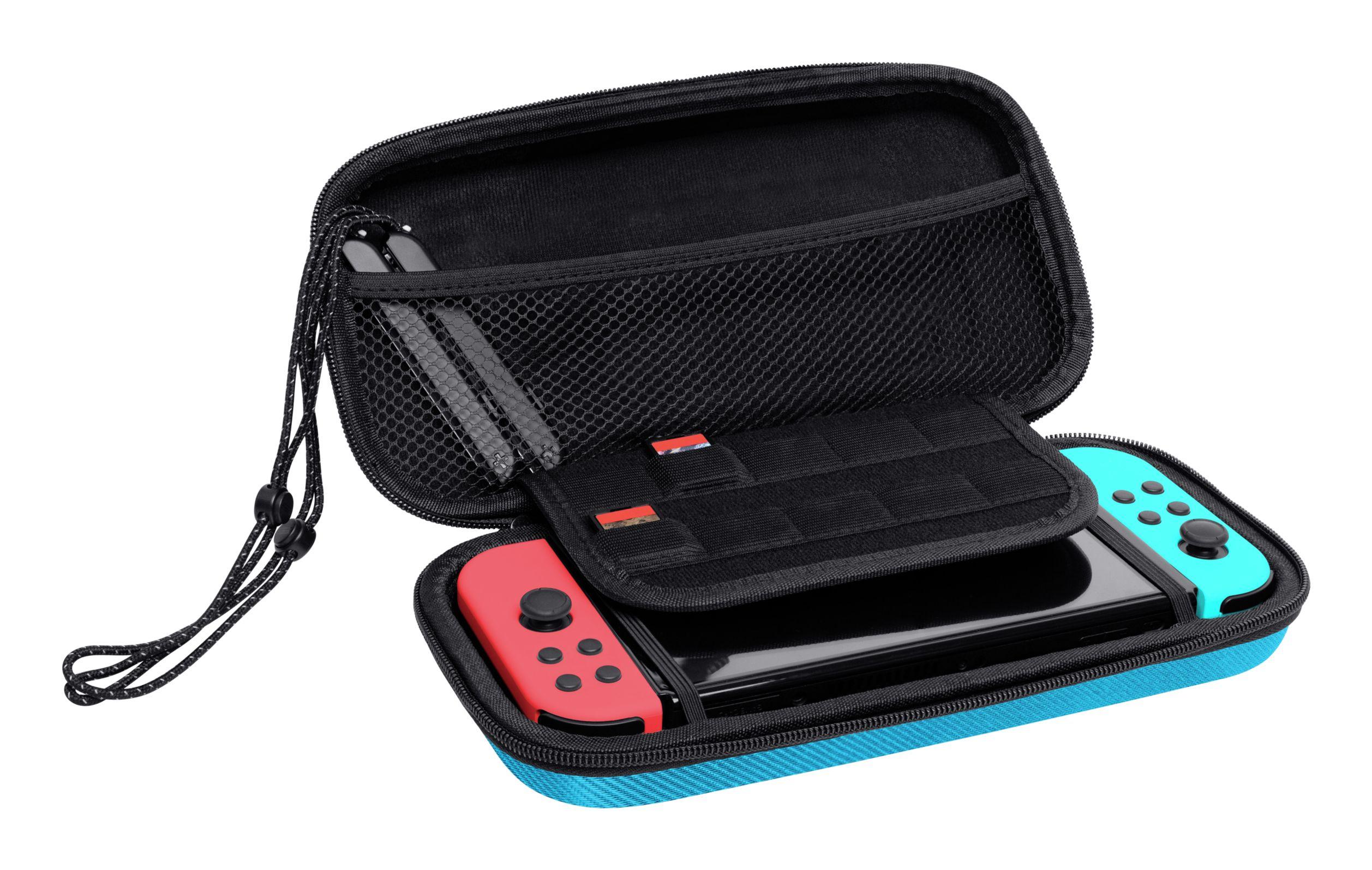 Bolsa Rígida TRUST GAMING GXT 1248S (Nintendo - Preto/Azul/Vermelho)