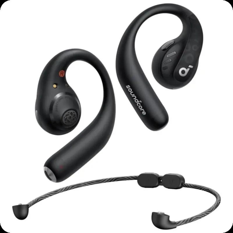 Auscultadores Desportivos SOUNDCORE AeroFit Pro (Sem fios - Preto)
