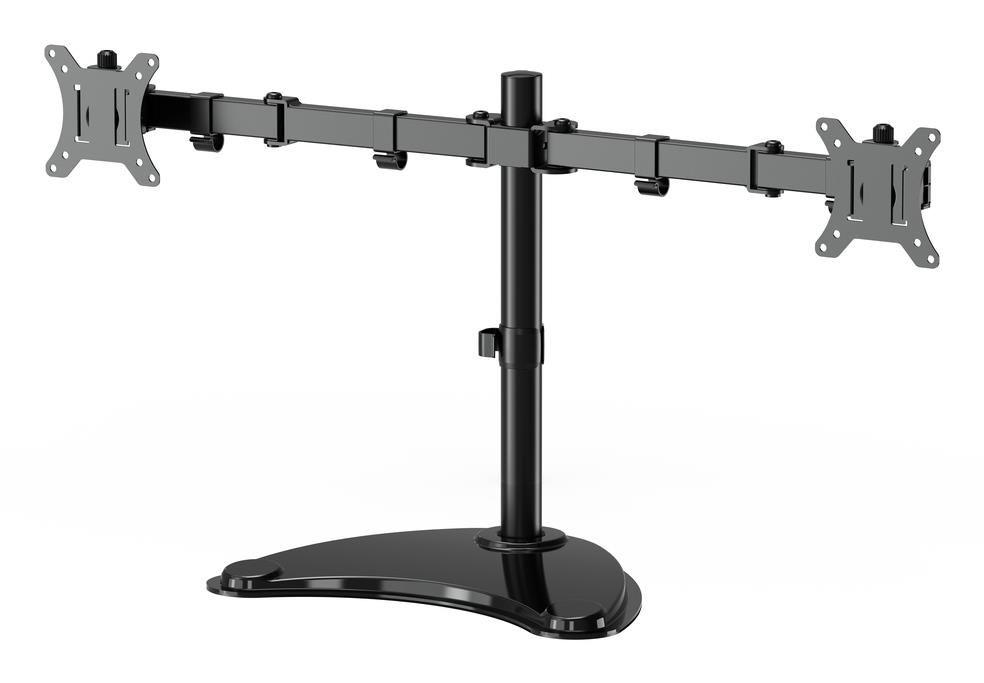 Suporte de Secretária para Dois Monitores GEMBIRD MS-D2ST-02 (13-32" - 2 x 8 kg - Preto)