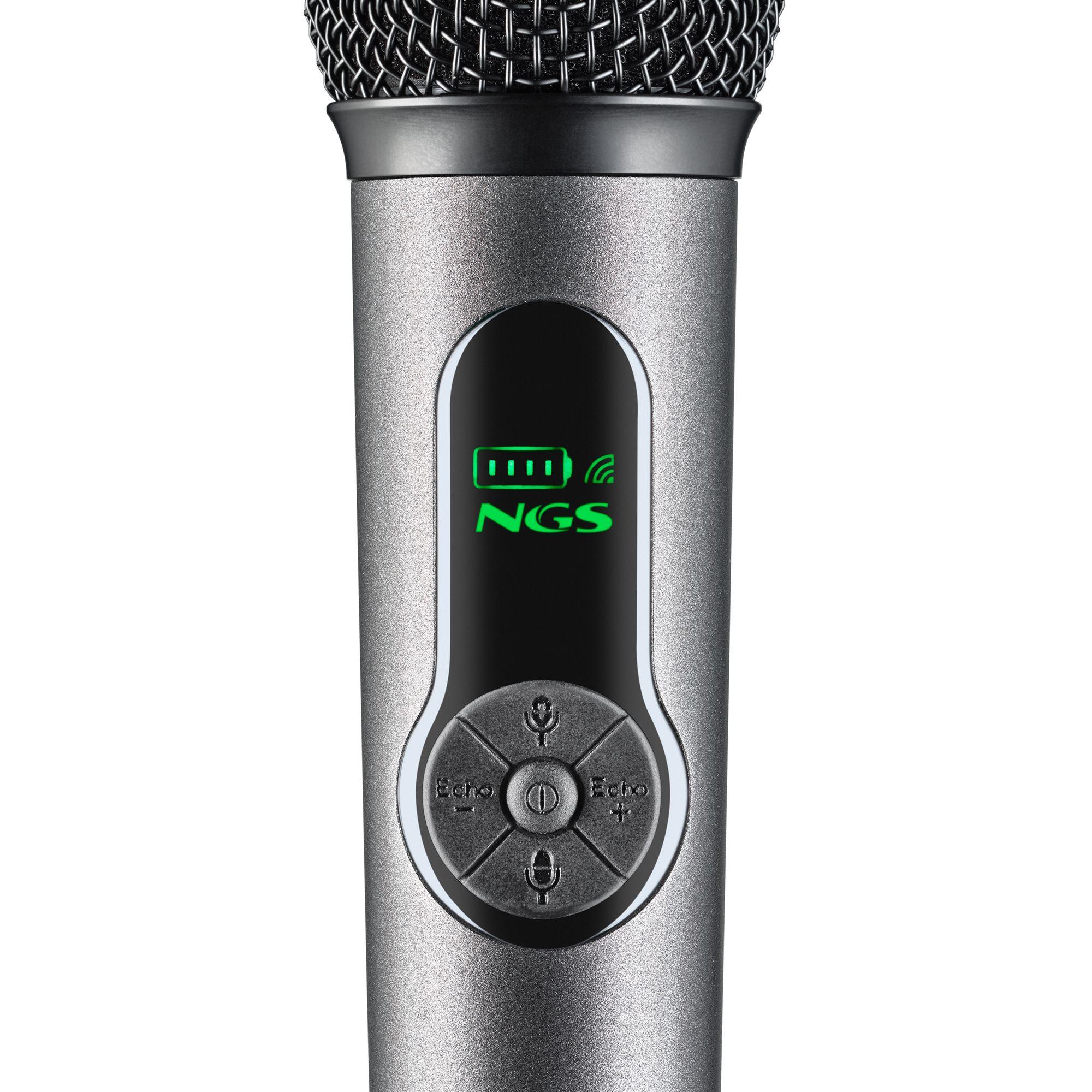 Microfone Sem Fios NGS Singer Star (Sem fios - Preto) — miniatura 4