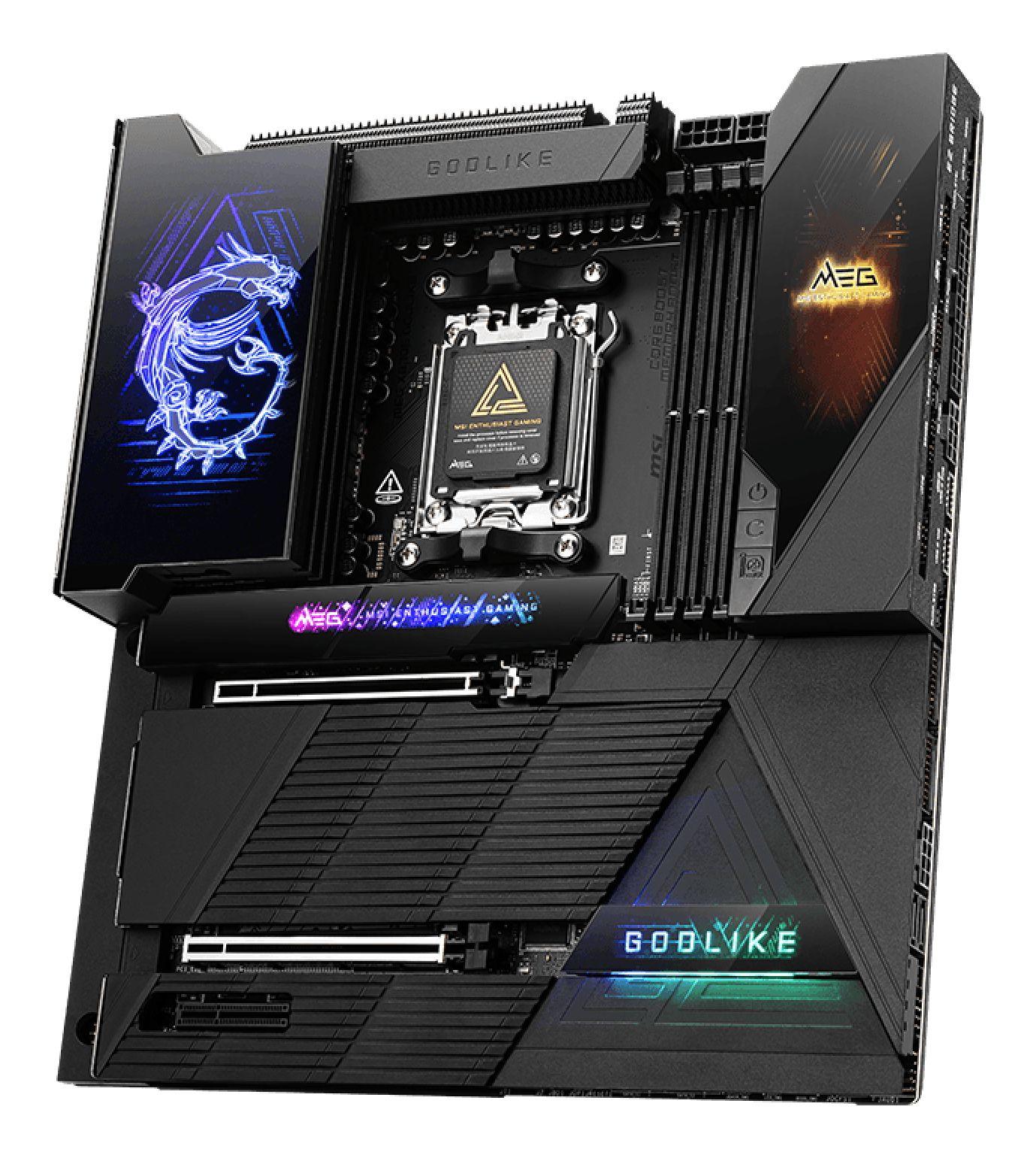 Motherboard MSI MEG X870E GODLIKE (AM5 - Extended ATX - Duplo canal - Preto), miniatura 3