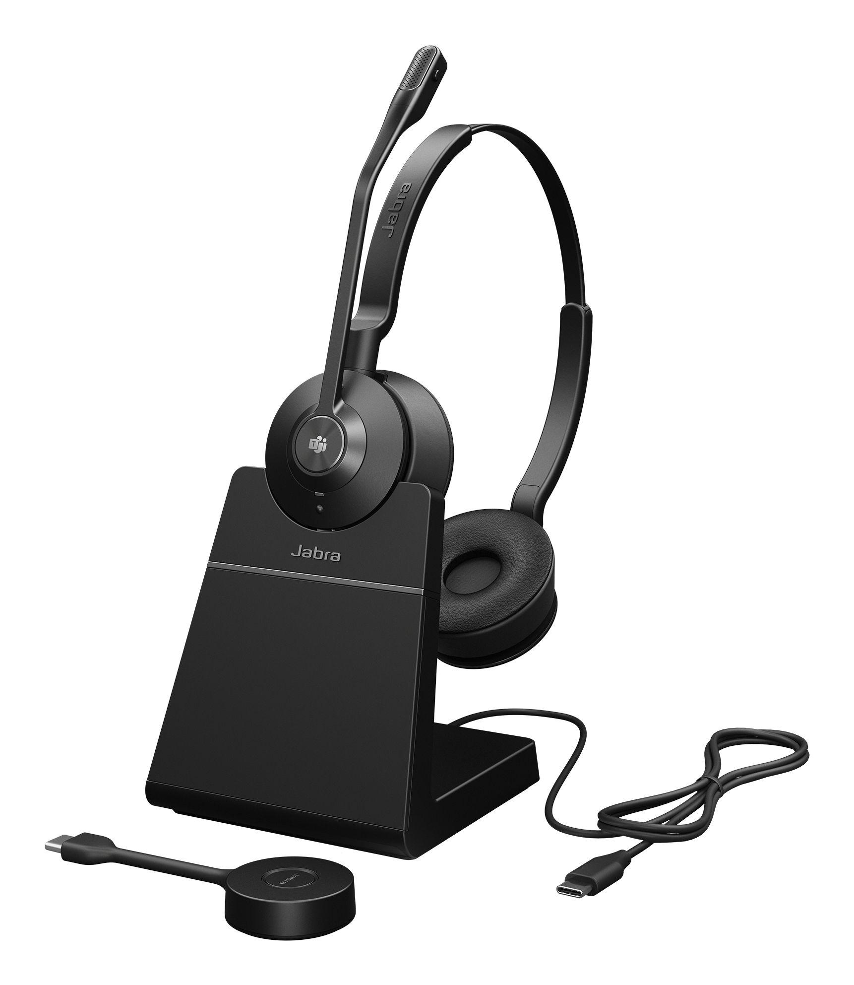 Headset para Call Center JABRA Engage 55 SE (Binaural - Sem fios - Supra-aural - Preto)