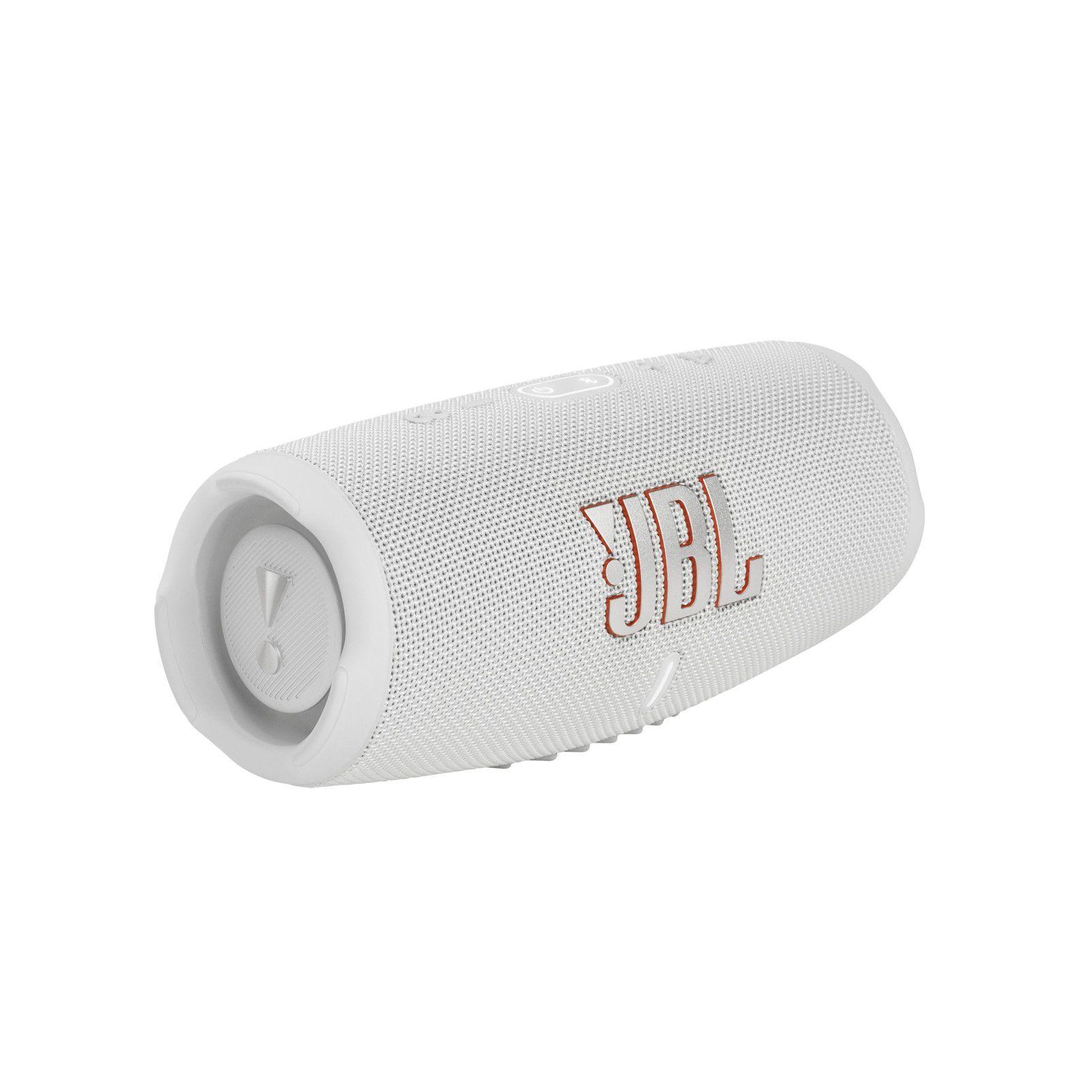 Coluna Portátil Estéreo JBL Charge 5 (40 W - USB Type-C - Branco)
