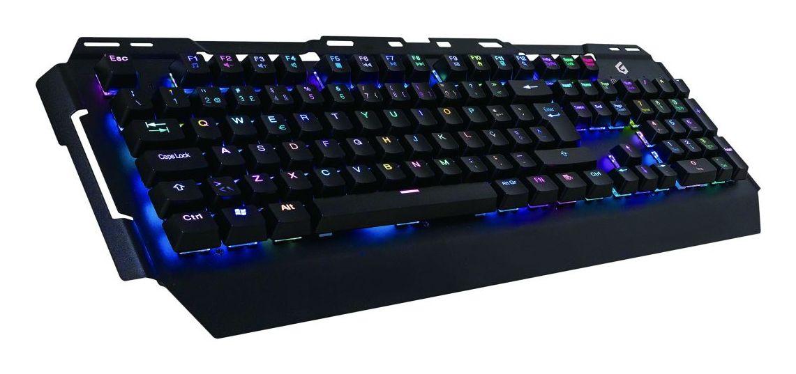 Teclado CONCEPTRONIC Kronic (Português - Mecânico azul - Tamanho completo - Preto)