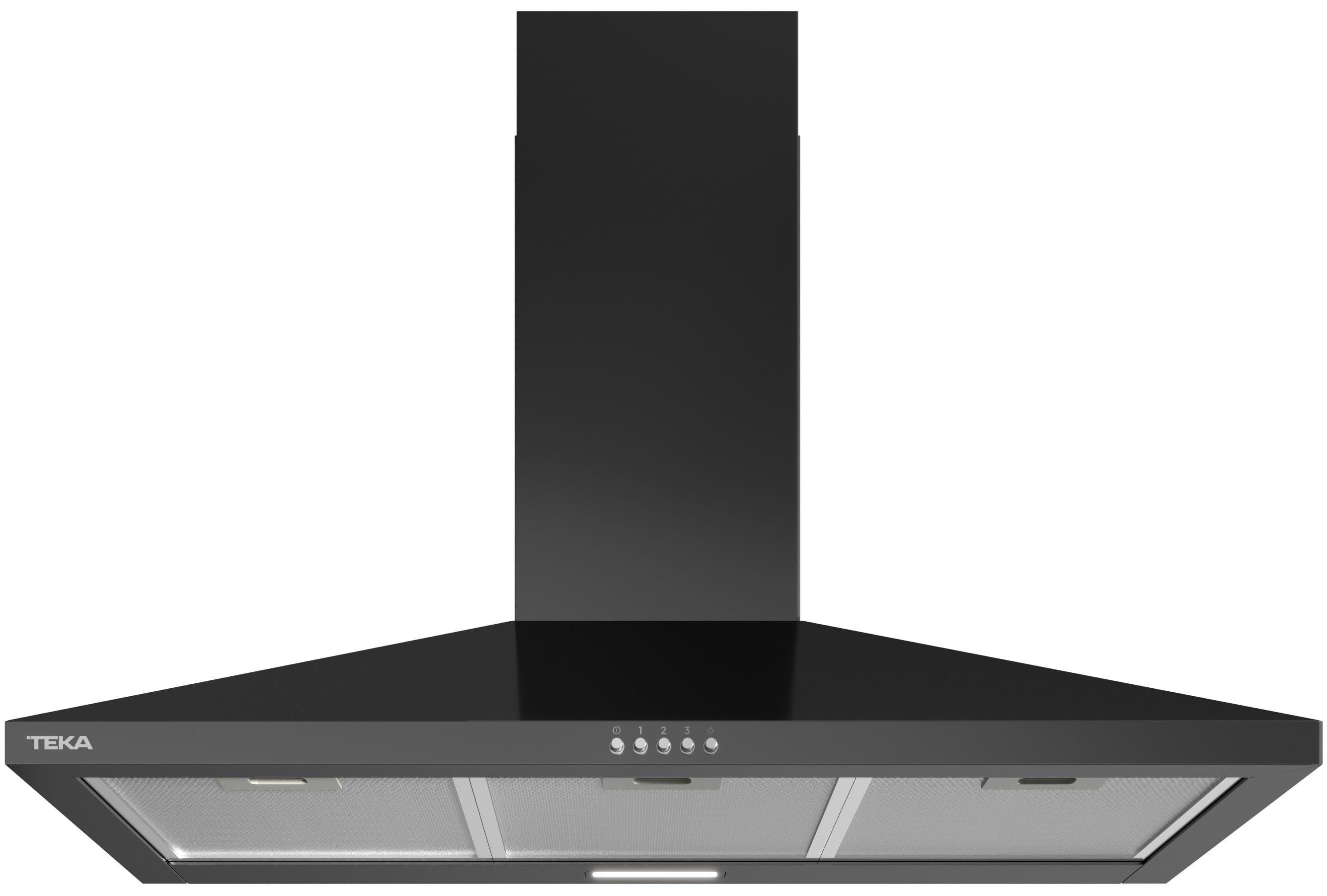 Exaustor de Chaminé TEKA DBB 94140 KOS BK (Altura 56,9 cm - 90 cm - 45 cm - Preto)