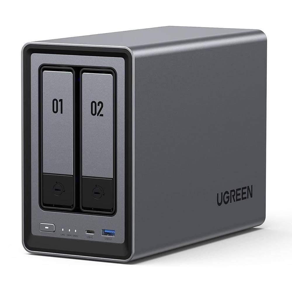 NAS UGREEN NASync DXP2800 (M.2, SATA - 8 GB - 2 baias - Preto)