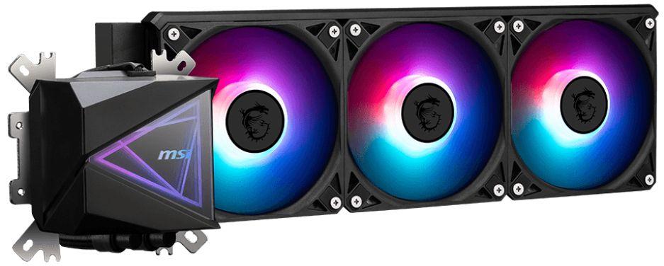 Cooler Líquido All-in-One MSI MAG CoreLiquid I360 (120 mm - 3 ventoinhas - Âmbar, Azul, Verde, Vermelho - Preto), miniatura 2