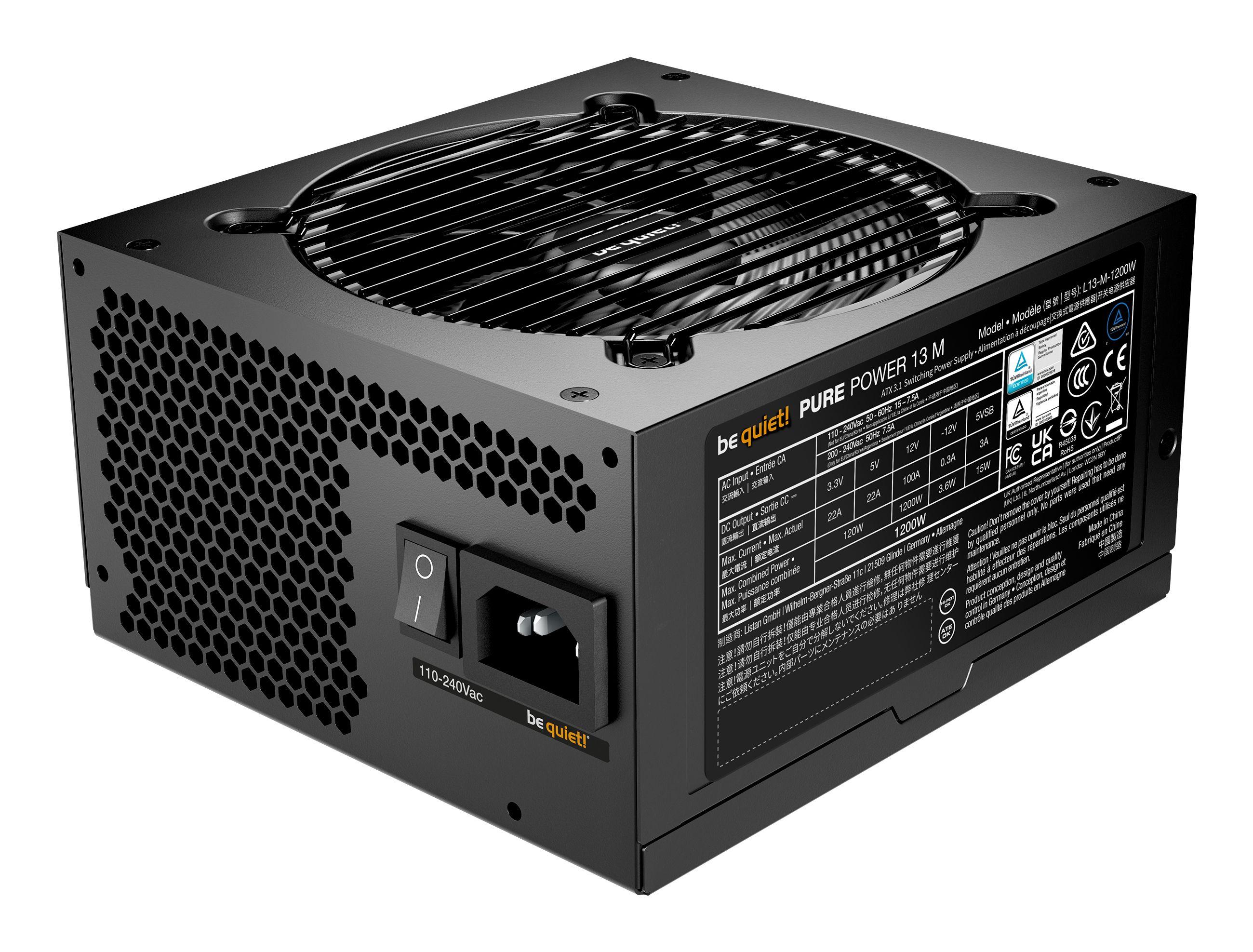 Fonte de Alimentação BE QUIET! Pure Power 13 M BP029EU (ATX - 1200 W - 80 PLUS Gold - Preto), miniatura 3