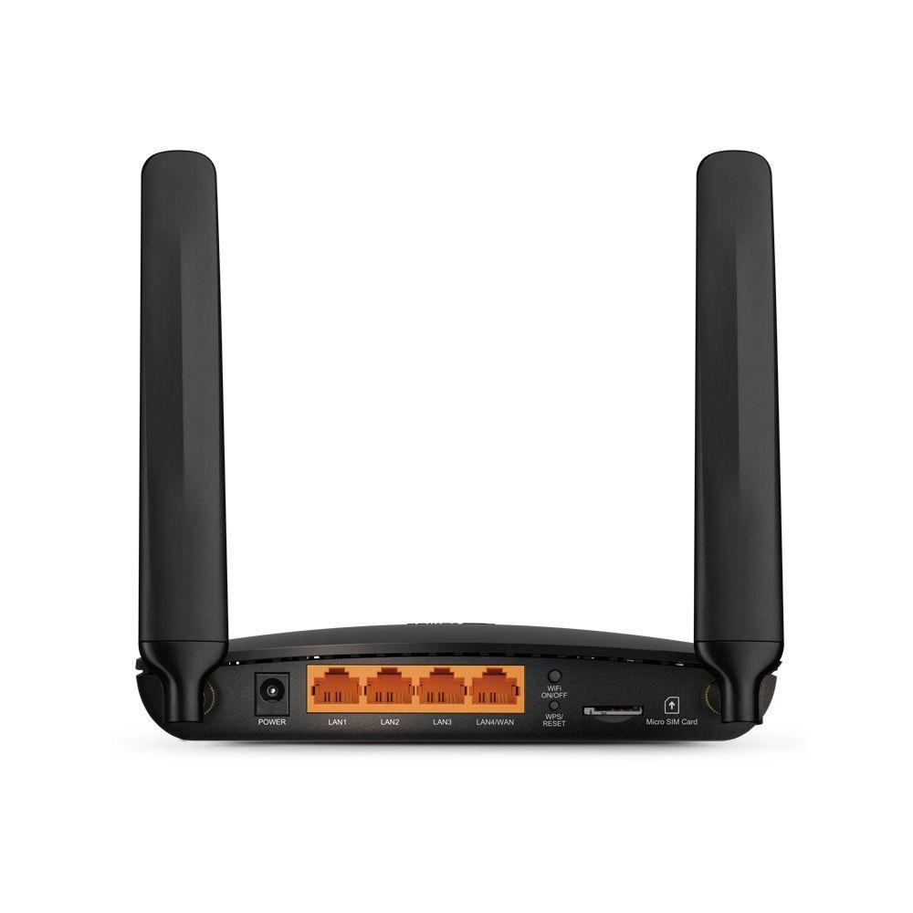 Router 4G TP-LINK Archer MR200 (Wi-Fi 5 - 433 Mbit/s - Dual-band - Preto) — miniatura 3