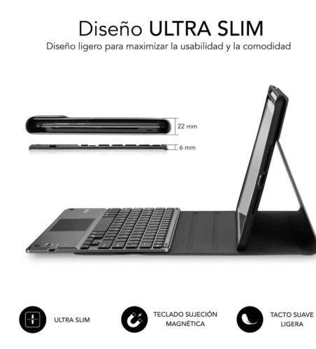 Capa com Teclado SUBBLIM KeyTab Pro BT Touchpad (Preto), miniatura 3
