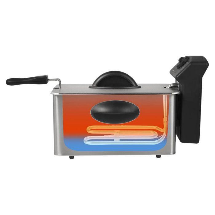 Fritadeira Independente PRINCESS 182642 (2000 W - 190 °C - 160 °C - Preto/Inox), miniatura 2