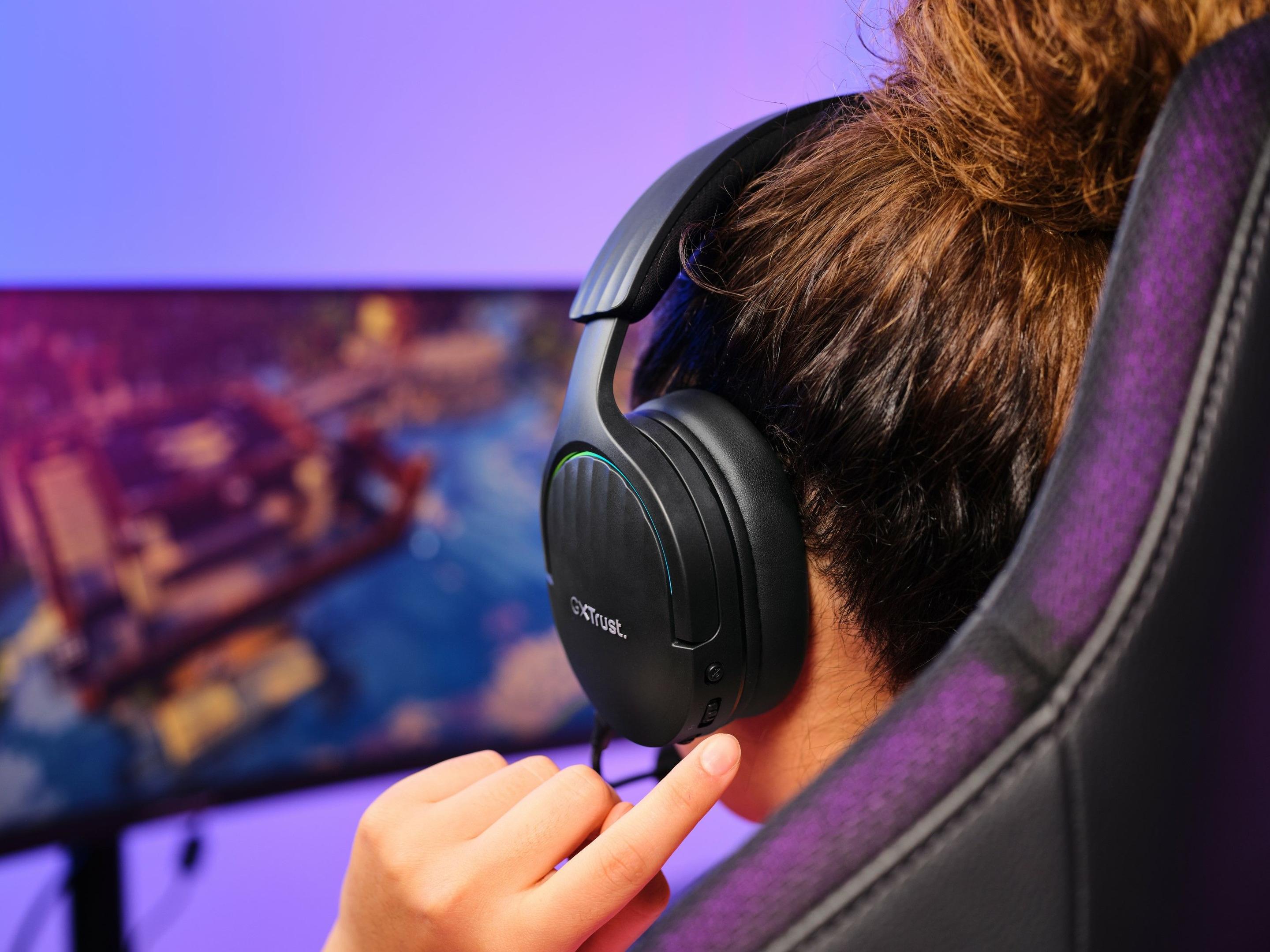 Headset Gaming TRUST GXT 491 Fayzo (Binaural - Com fios e sem fios - 5 cm - Preto), miniatura 7