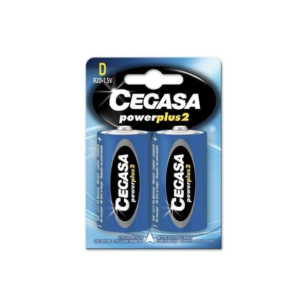 Pilhas Salinas CEGASA Power Plus 2 (R20 D - 1,5 V - 2 unidades)