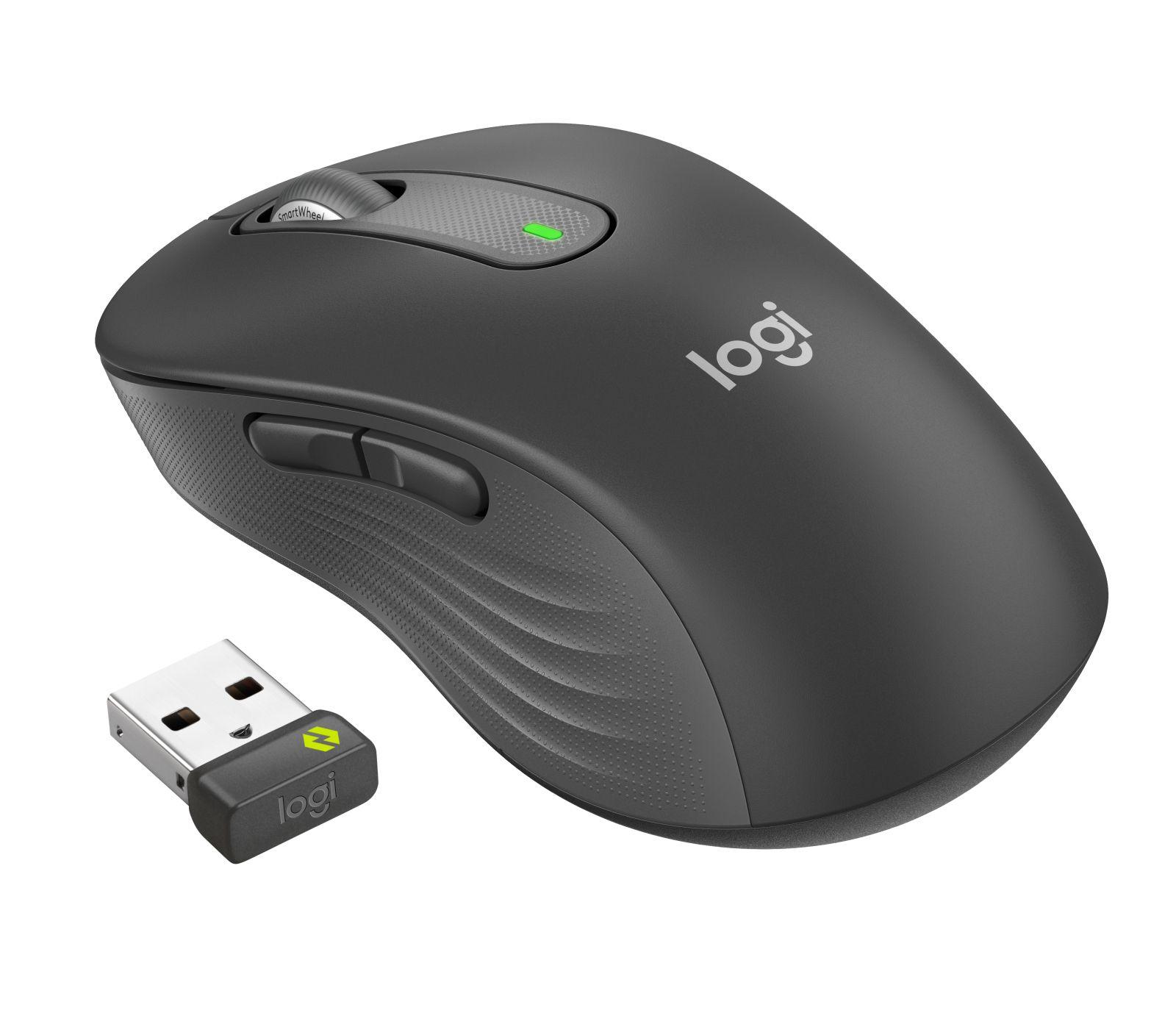 Rato LOGITECH Signature M650 L para Empresas (Mão direita - 4000 DPI - Ótico - Grafite)