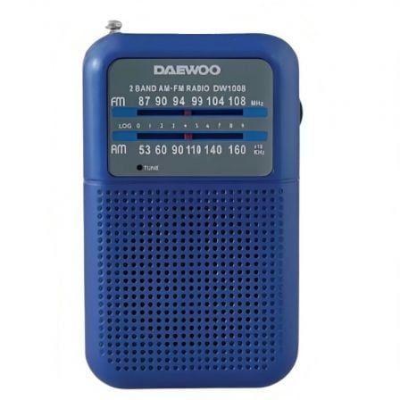 Rádio Portátil DAEWOO DW1008BL (Jack de 3,5 mm - Azul)