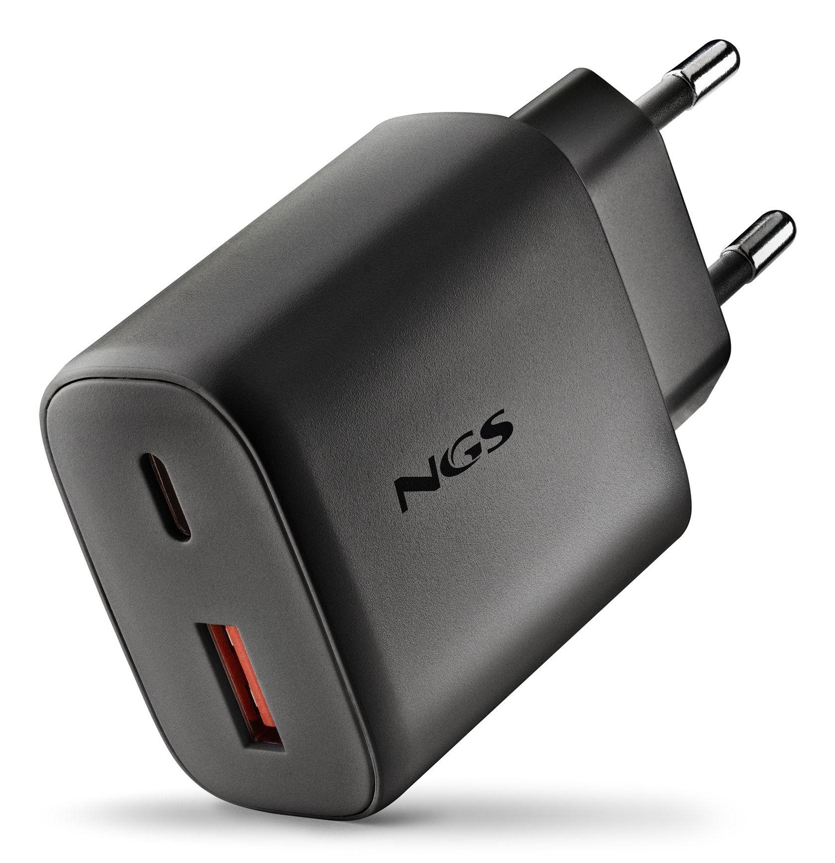 Carregador de Parede NGS ERA45WBLACK (45 W - 1.2 A - Preto)