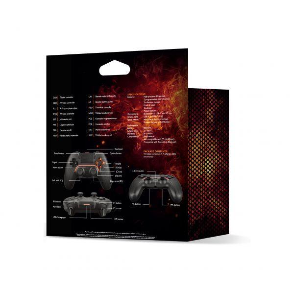Comando Gaming DELTACO GAM-139 (PS4, PC - Preto) — miniatura 4