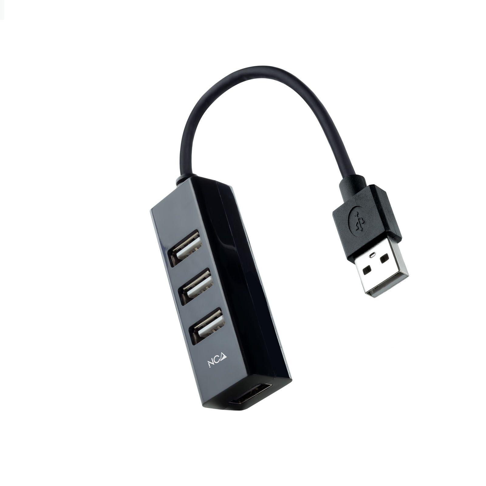 Hub USB NANOCABLE 10.16.4404 (0,15 m - Windows, Mac - Preto)