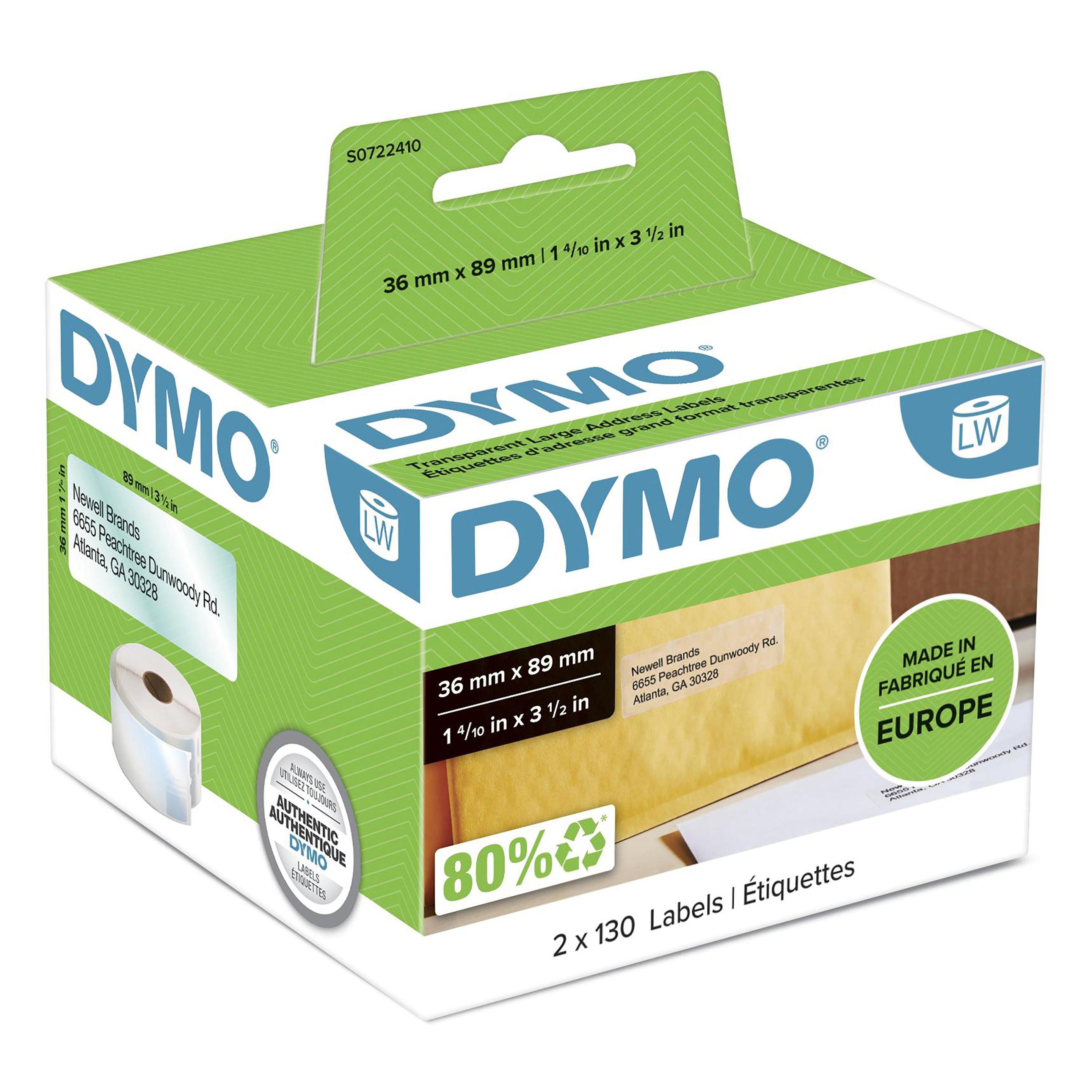 Etiquetas de Endereço DYMO LabelWriter S0722410 (LabelWriter - Transparente)