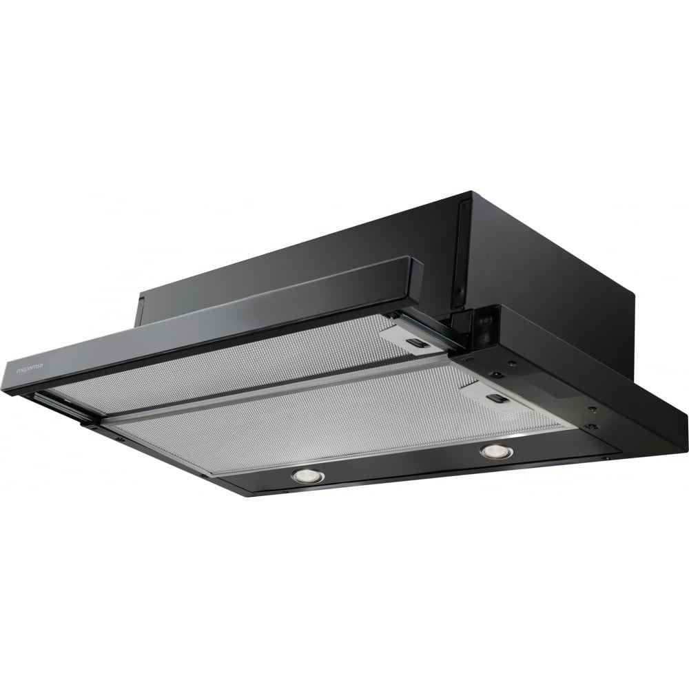 Exaustor Telescópico de Encastre MEPAMSA Superline Glass 60 (60 cm - 43 cm - Preto)