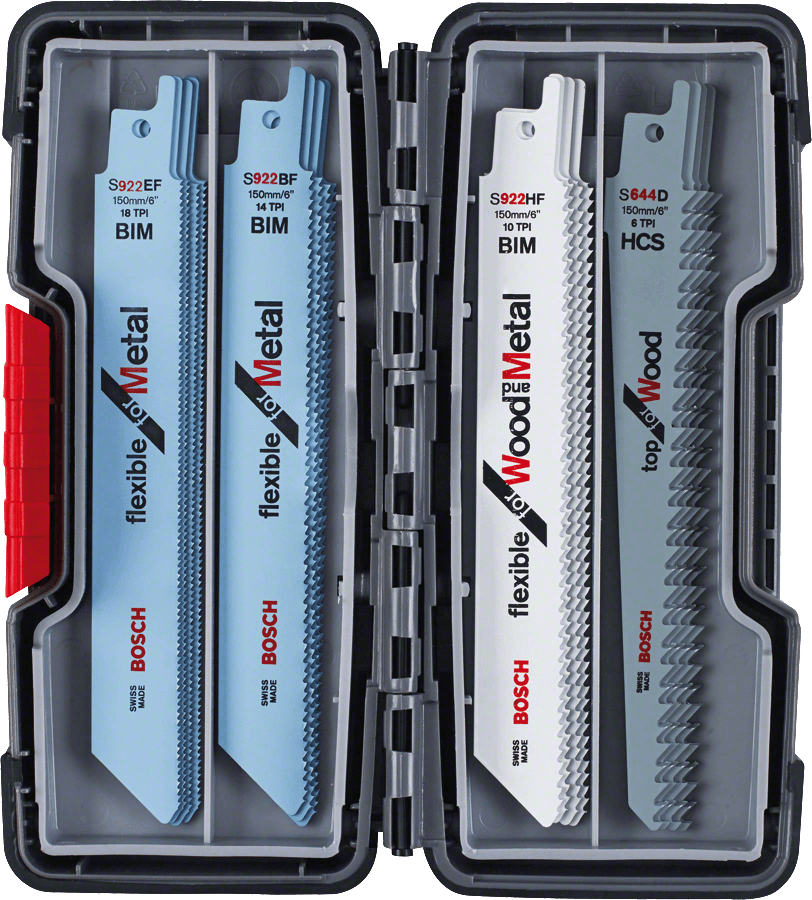 Conjunto de Lâminas para Serra de Sabre BOSCH 2 607 010 902 (20 Peças - Madeira e Metal), imagem 1