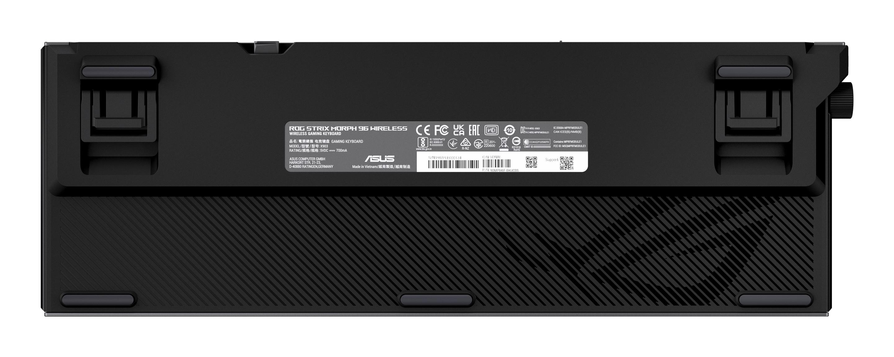 Teclado ASUS ROG Strix Morph 96 Wireless (Alemão - ROG NX V2 - 96% - Preto) — miniatura 4