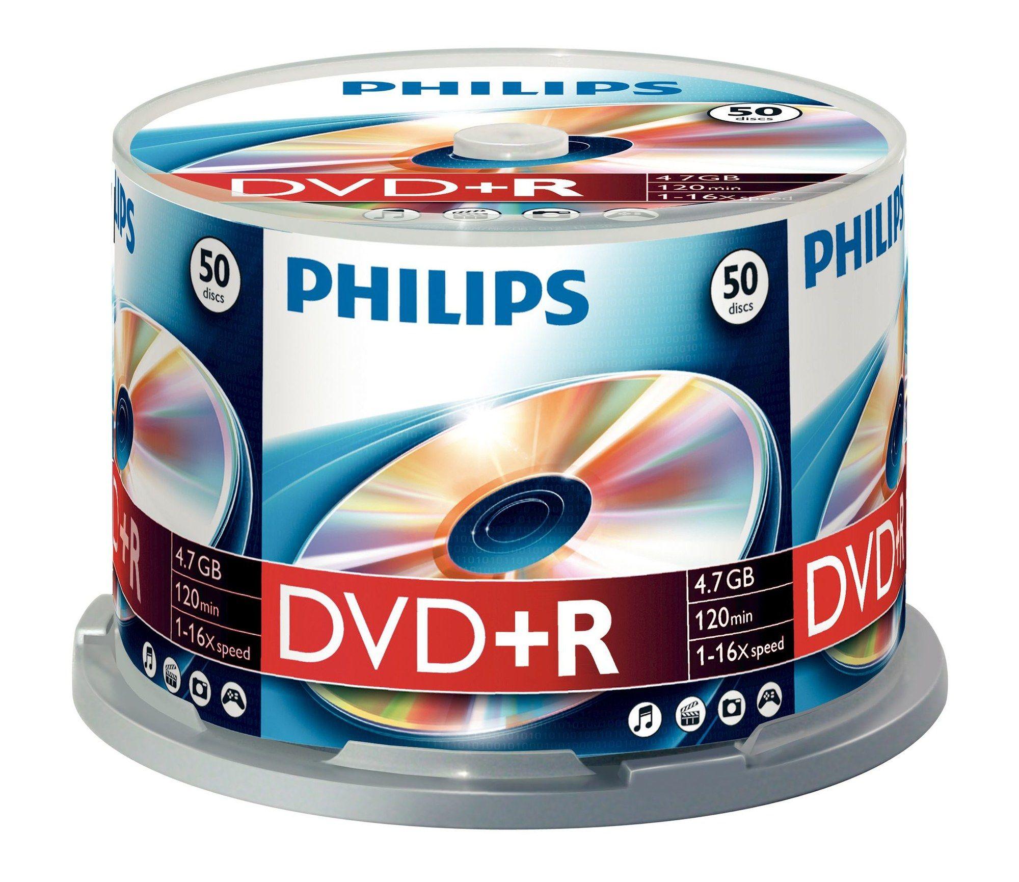 Disco DVD+R PHILIPS DR4S6B50F/00 (DVD+R)