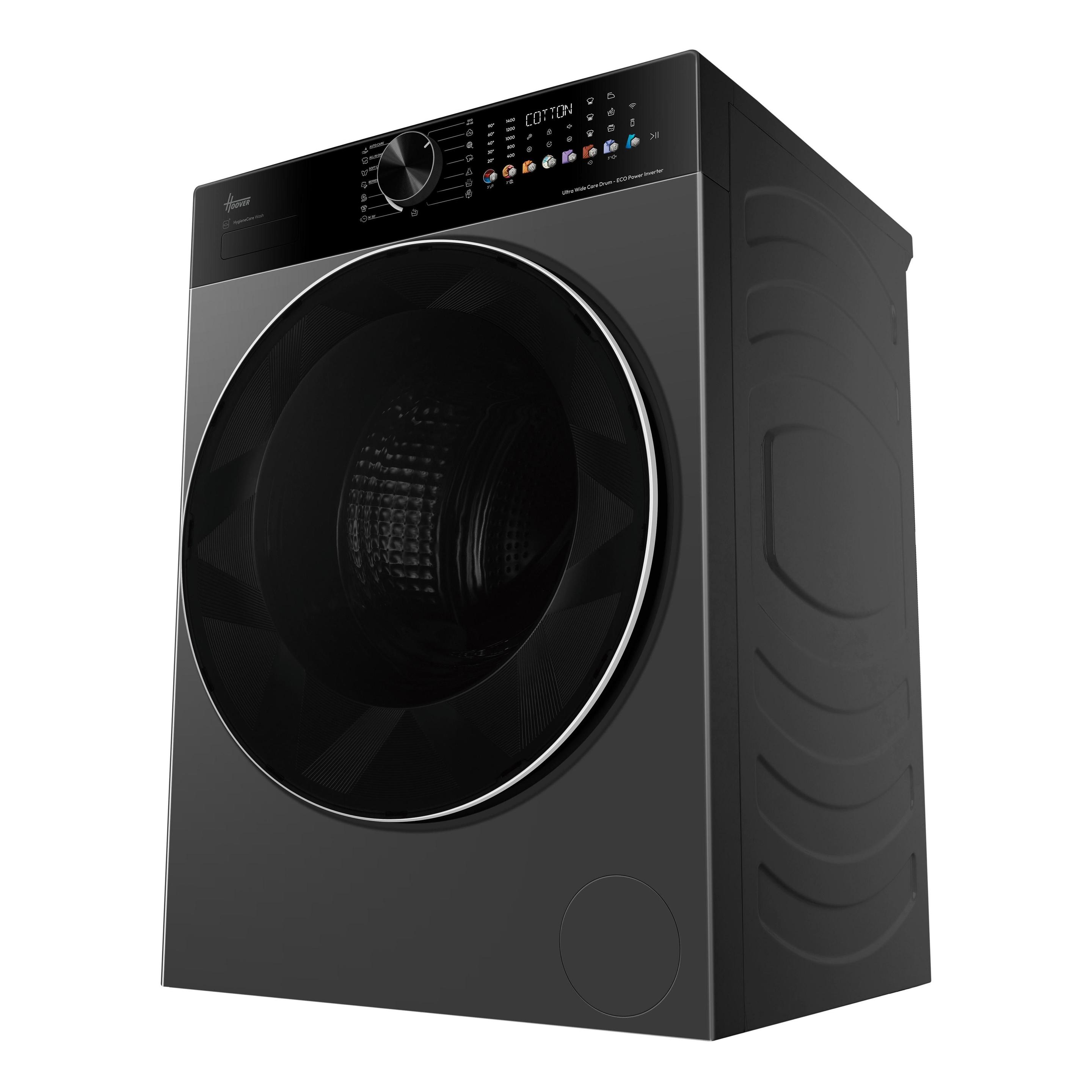 Máquina de Lavar Roupa Independente HOOVER H5W412BL10GUHS (1400 RPM - B - A - Preto), miniatura 4