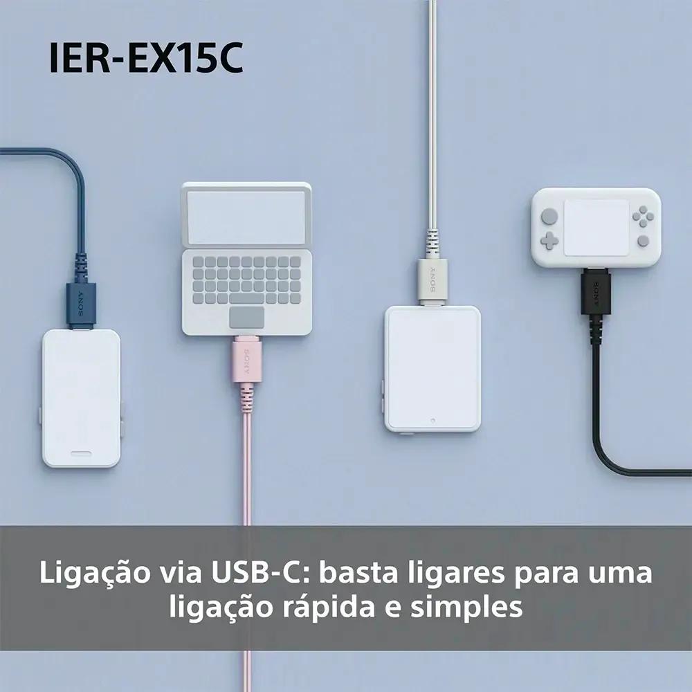 Auscultadores SONY IEREX15CL (Binaural - Com fios - Intra-auditivo - Azul), miniatura 3