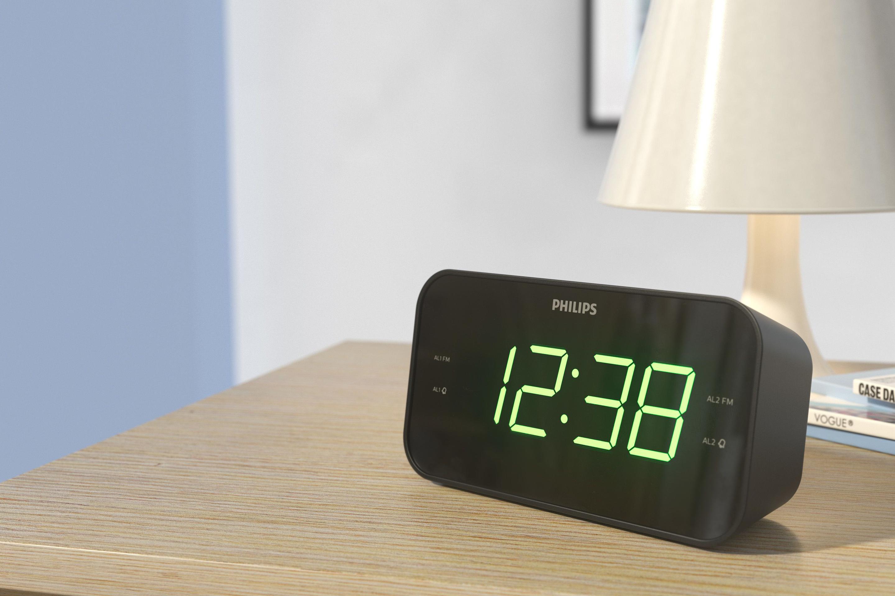Rádio Despertador PHILIPS TAR3306/12 (3 W - Preto) — miniatura 9