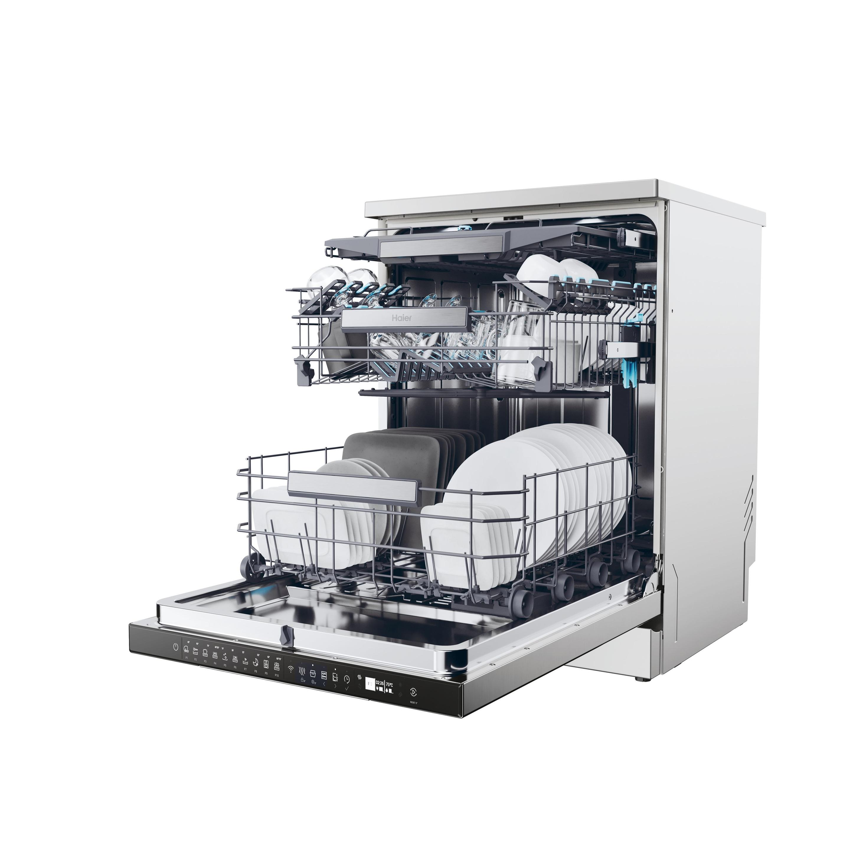 Máquina de Lavar Loiça Independente HAIER I-Pro Shine Series 7 XF4A4M4PX (14 talheres - B - Intensive 75°C - Cinzento), miniatura 6