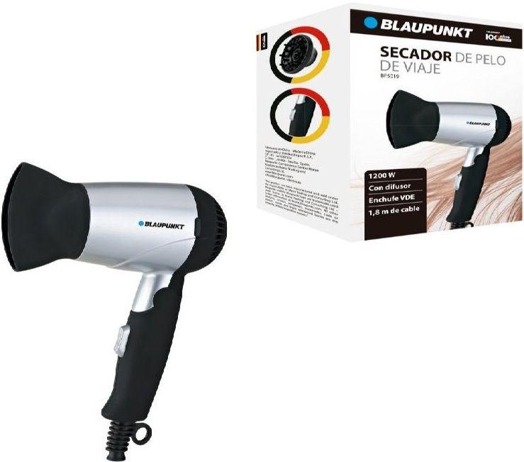 Secador de Cabelo de Viagem BLAUPUNKT BP5019 (Preto e Cinzento) — miniatura 3