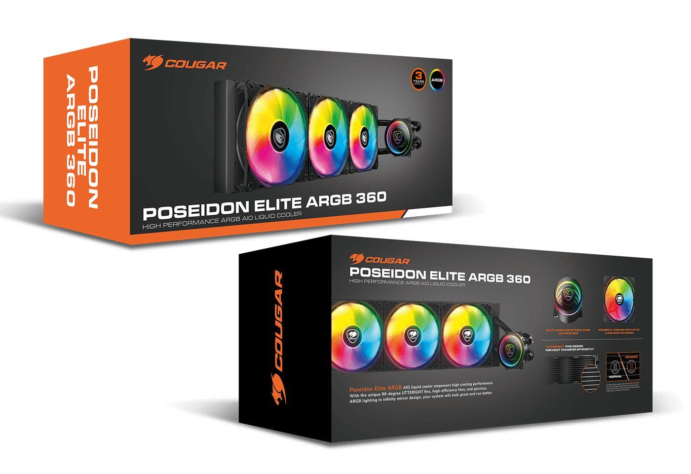 Sistema de Refrigeração Líquida para CPU COUGAR CGR-PSDELRGB-B-360 (120 mm - 2200 RPM - Multi - Preto) — miniatura 6