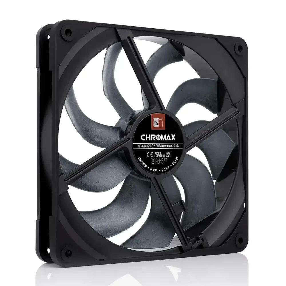 Ventoinha para Caixa de Computador NOCTUA NF-A14x25 G2 PWM CH.BK (Preto), miniatura 5